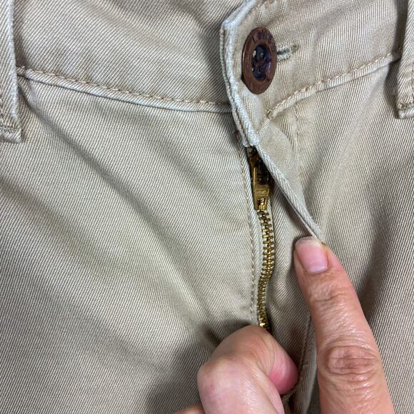 Levi's Tab Twills‎ Bootcut Pants Size 8 Khaki Tan Cotton Retro Y2K 2006 - Picture 5 of 11